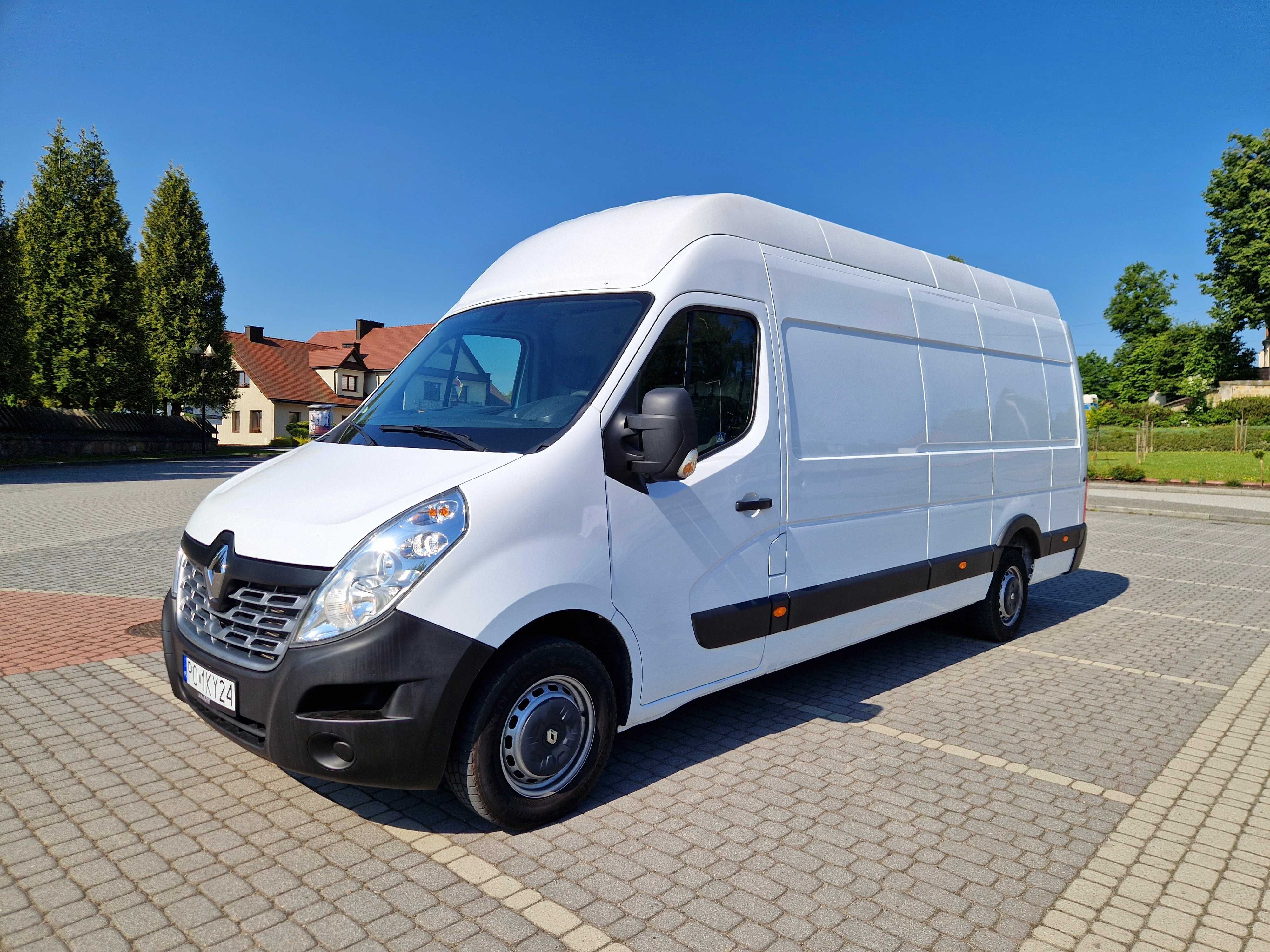 Renault Master Max Długi Furgon L4H3 Krajowy 1Wł Klima Faktura Vat 23%