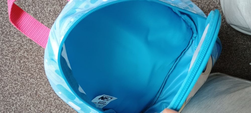 Plecak niebieski atomówki