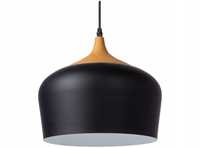 Lampa wisząca metalowa czarna E27