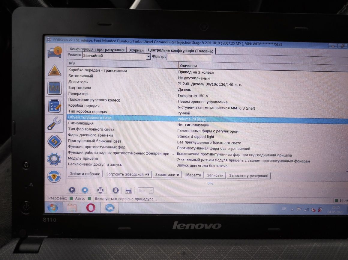 Ноутбук lenovo 10" 4gb озу 256 gb hdd Forscan OBD сканер Ford Mazda