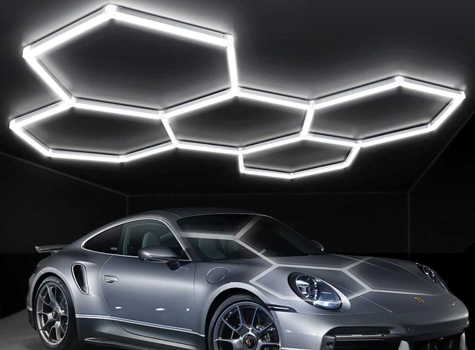 Iluminação Hexagonal de Teto