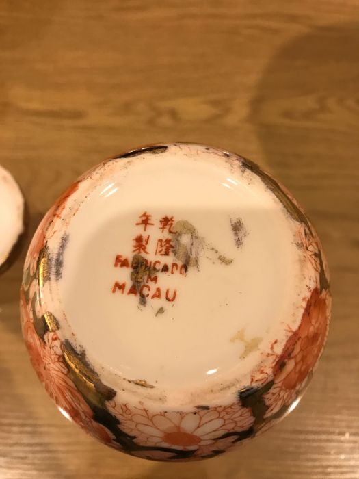 Pote de porcelana de macau