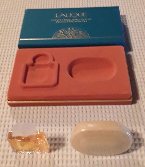 Conjunto/Coffret/Set Lalique Deluxe Perfume + Sabonete vintage