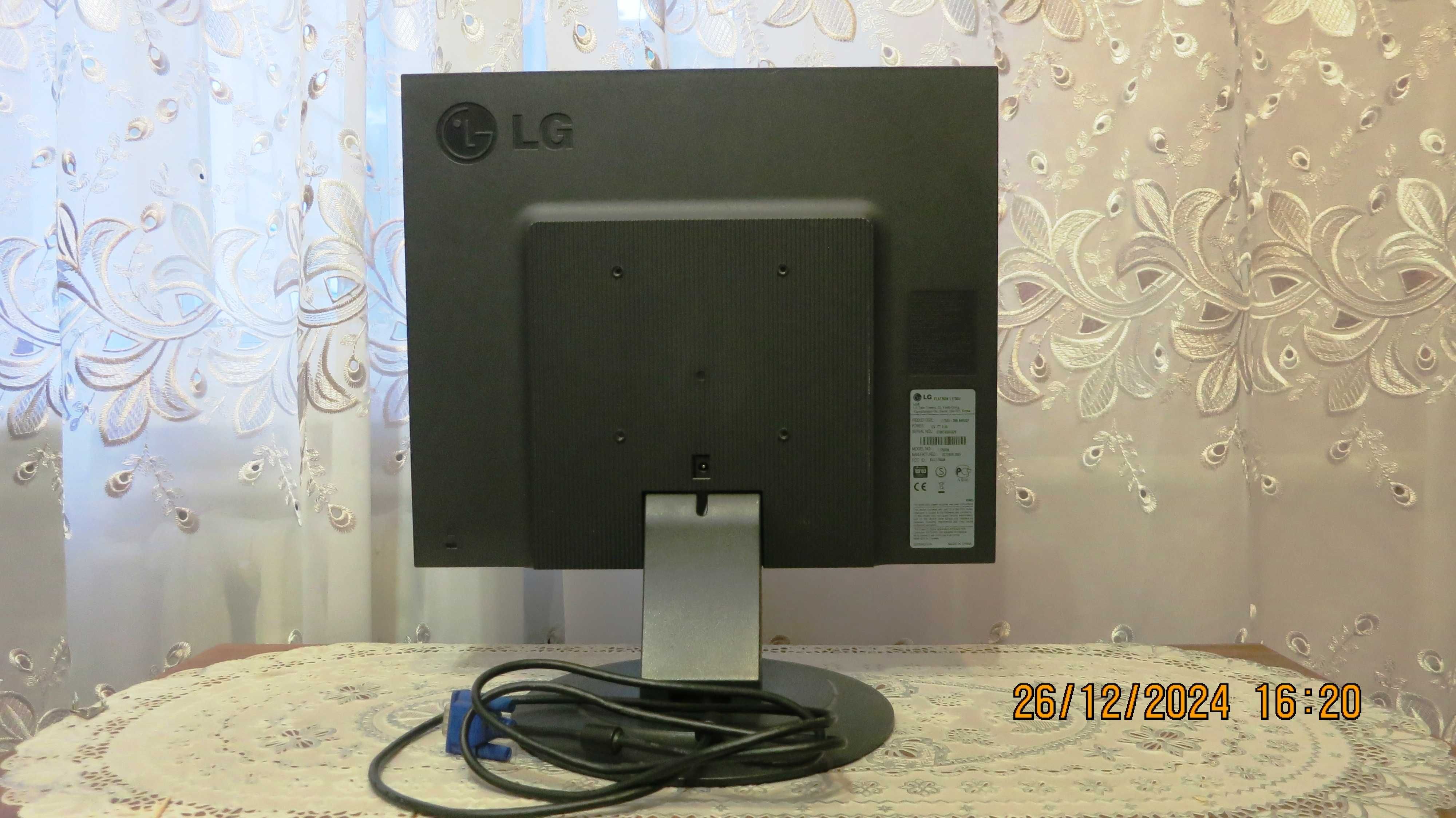 ЖК Монитор 17” LG Flatron L1750U + БП FSP 12V 4,16A (опционально)