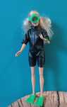 Vintage zestaw ubranek lalek typu modowego Barbie poławiaczka pereł
