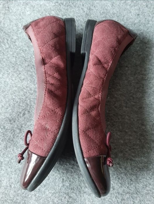 Туфли , балетки Clarks ecco, кожа, стелька 24 см