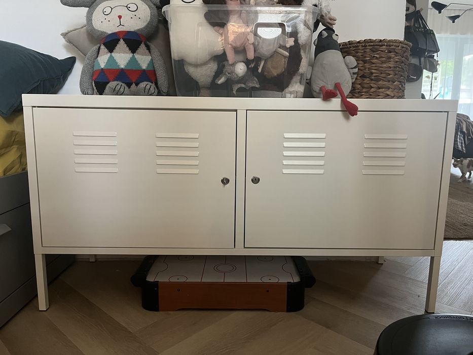 Szafka ikea Ps 119/63 metalowa biała zamukana na kluczyk
