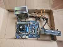 Płyta główna Gigabyte z osprzętem RAM zasilacz napęd DVD !