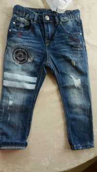 Nowe Spodnie jeansy Zara 104