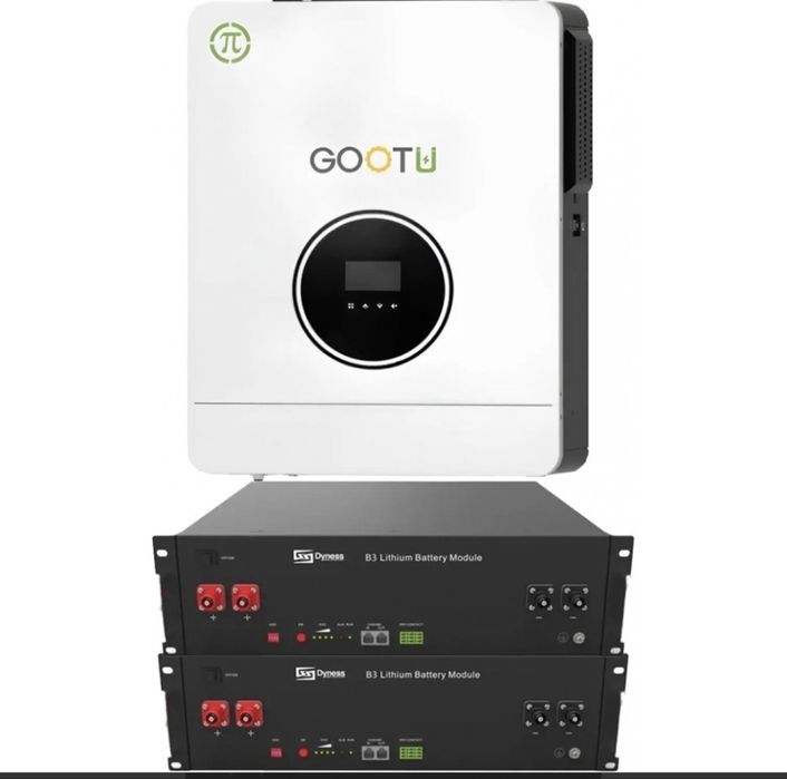 ‼️ПОТУЖНИЙ НАБІР Резервне живлення Акумулятор + гібридний інвертор‼️