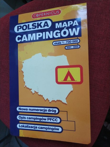 Polska mapa campingów PPWK Kempingów mapa Polski Copernicus