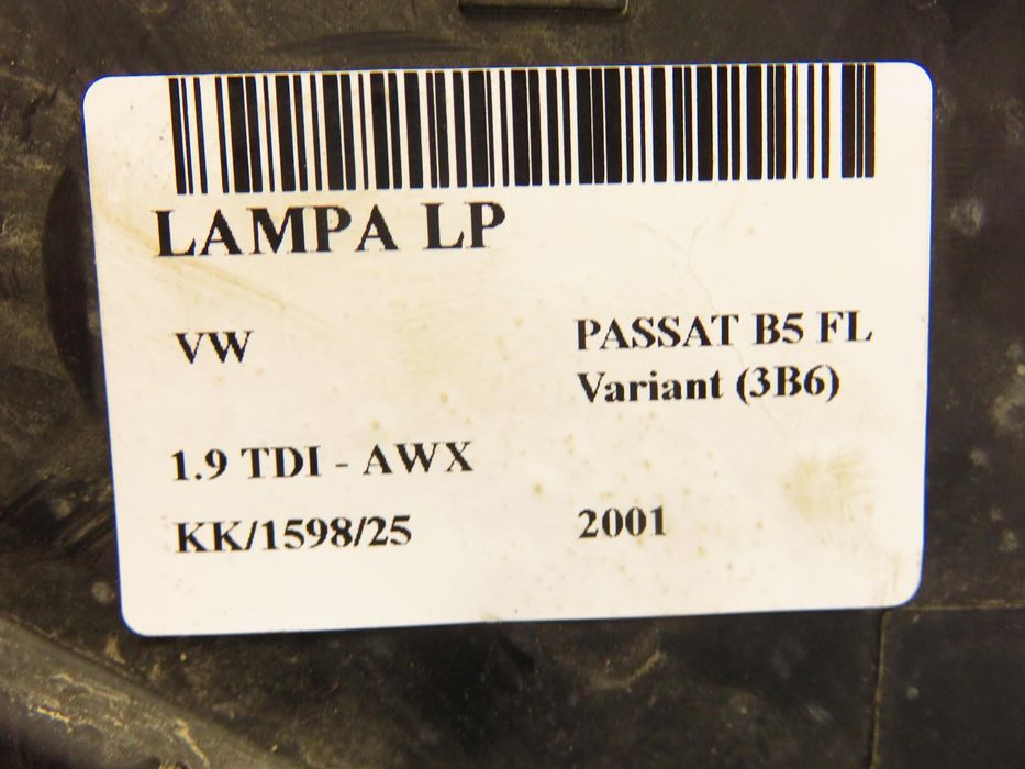 Lampa Lewa Przednia Vw Passat B5 Lift