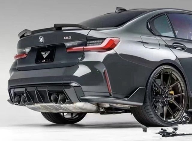 BMW G30 Lotka Spoiler Dokładka V Style Tylna Czarny Połysk