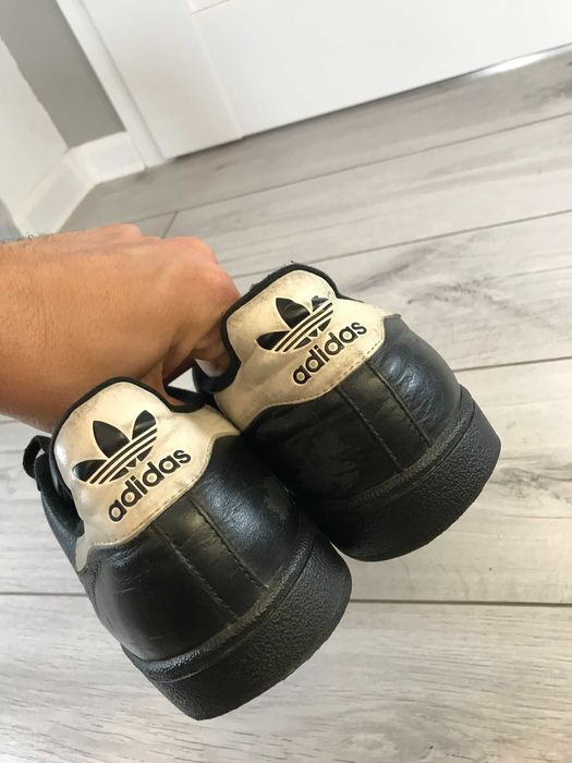 Buty Adidas Superstar czarne skórzane rozm. 46,5