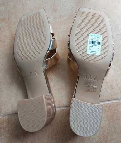 Eleganckie klapki Primark nowe r.36 / 23 wkł.