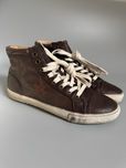 Nowe sneakersy FRYE Kira High Top brązowe 40