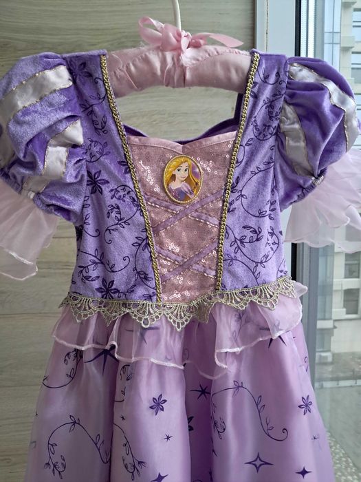 Карнавальное платье Рапунцель принцессы disney 2-3г