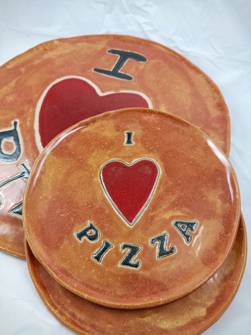 Ceramiczne talerze do pizzy rękodzieło