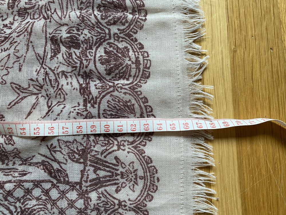 Duży lekki szalik ze wzorem ~240x132cm H&M