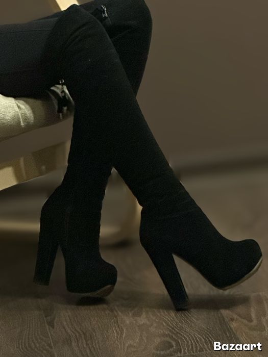 Чоботи ботфорти р36