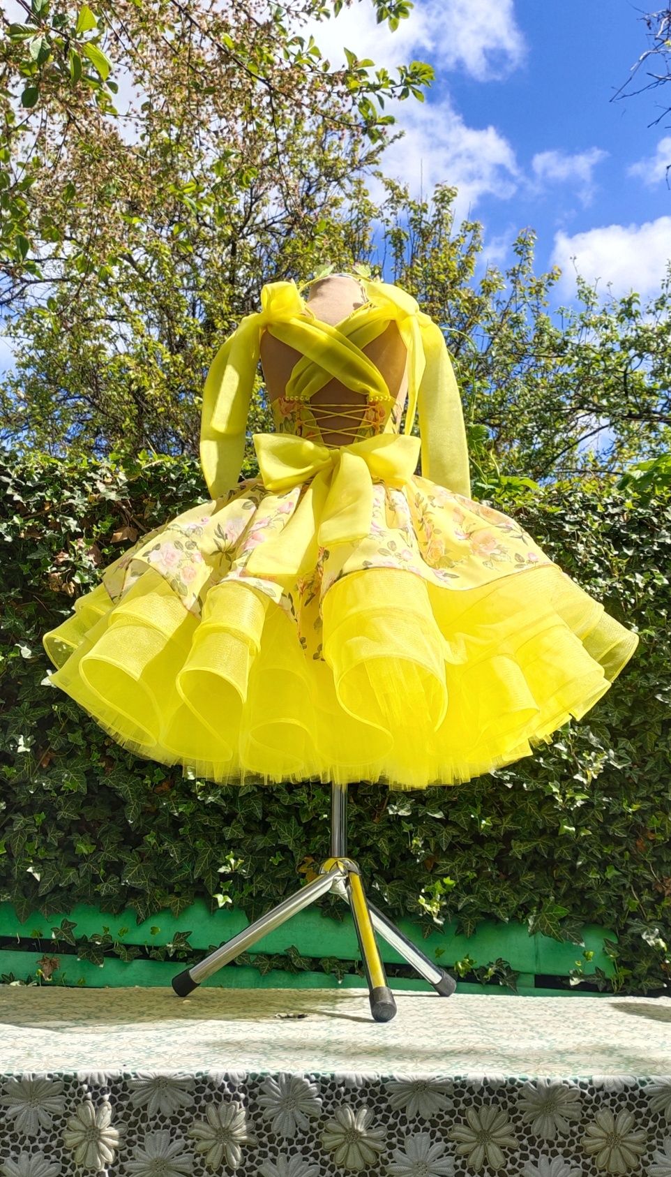 Пышное бальное выпускное праздничное платье на 5-9 лет