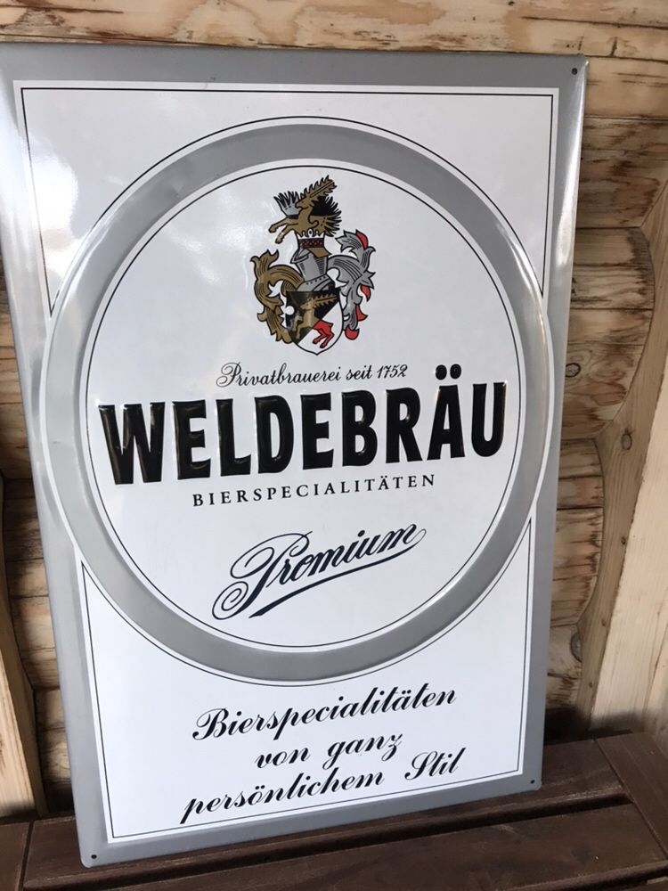 Prezent Tablica reklamowa WELDEBRAU blacha, do pubu, altany itp