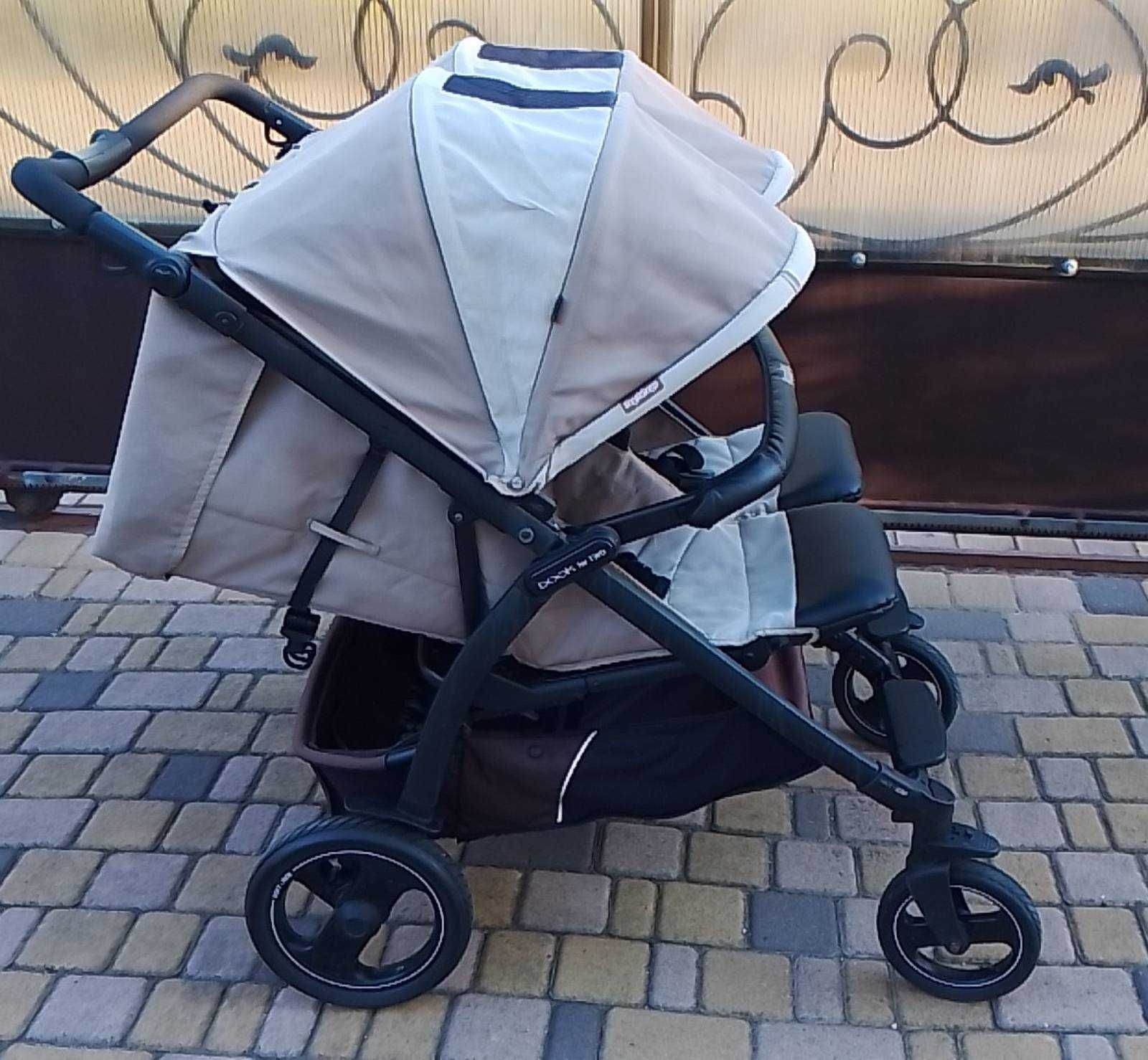 Детская коляска для двух малышей book for two pegperego