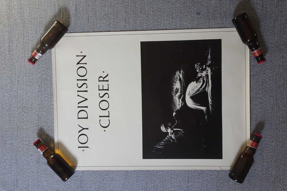 Poster promocional do álbum Closer, dos Joy Division. Envio grátis.