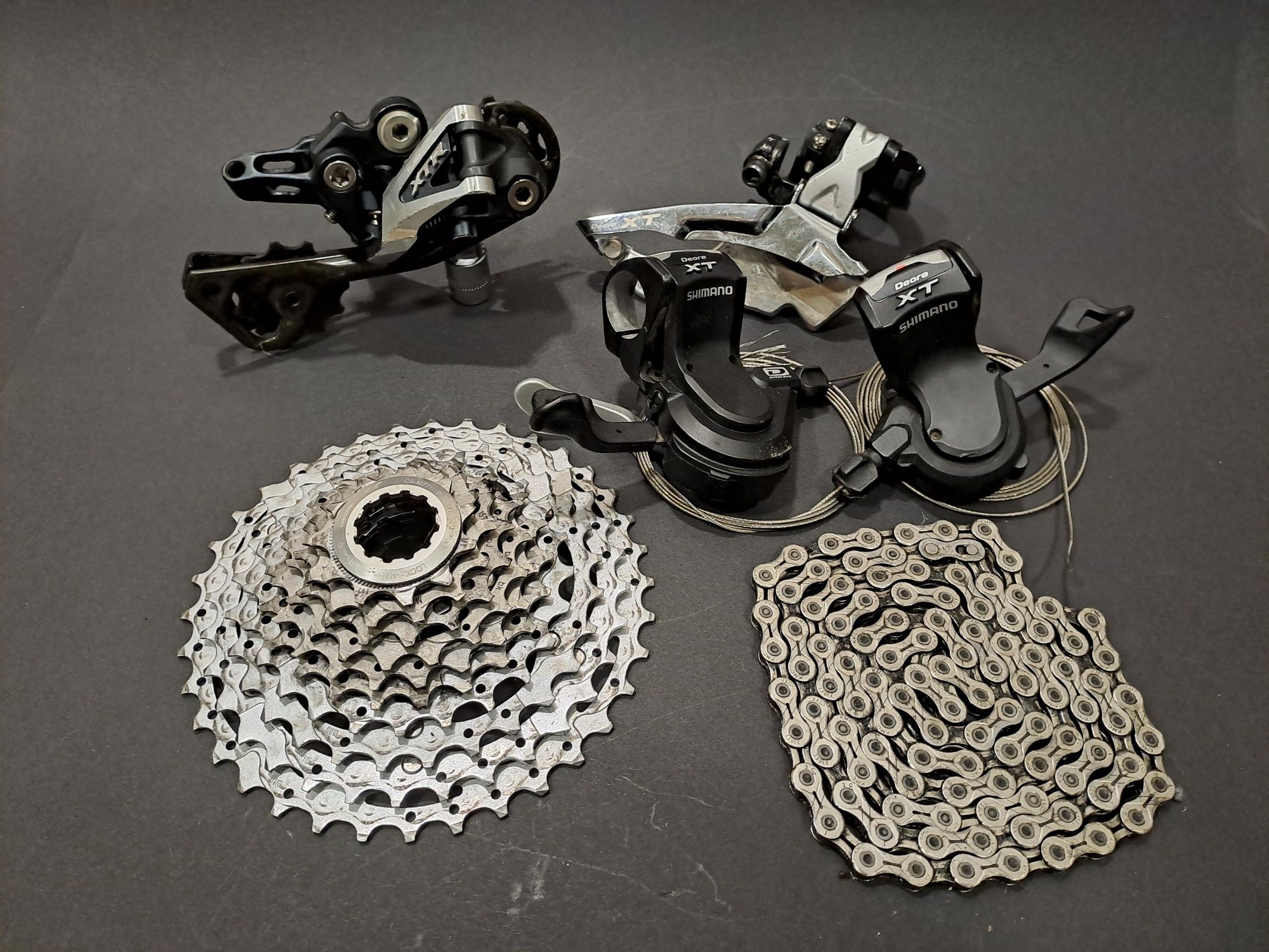 Zestaw napęd Shimano XTR-XT 2-3/10S