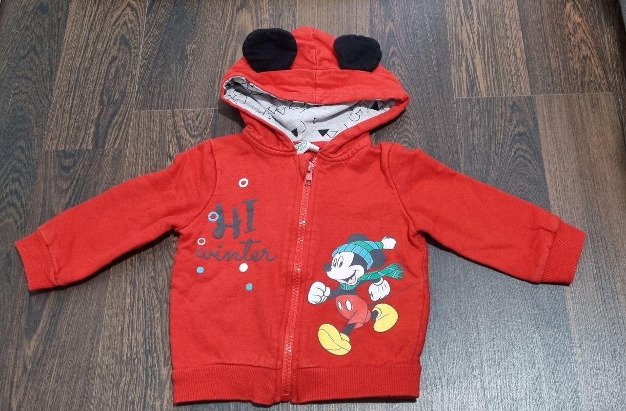 Komplet dres bluza spodnie święta miki zima 74/80 Disnay baby