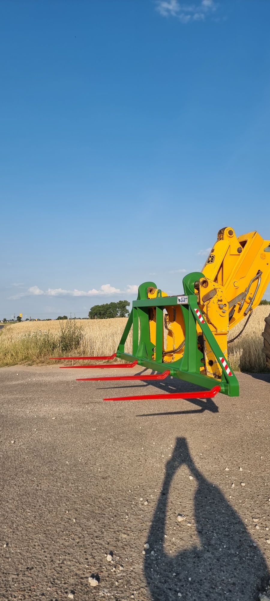 widły do słomy bel snopków jcb dieci manitou cat bobcat john deere