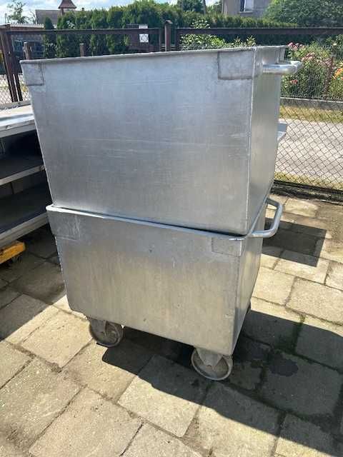 Zbiornik aluminiowy 70 x 83 x 60 na kółkach