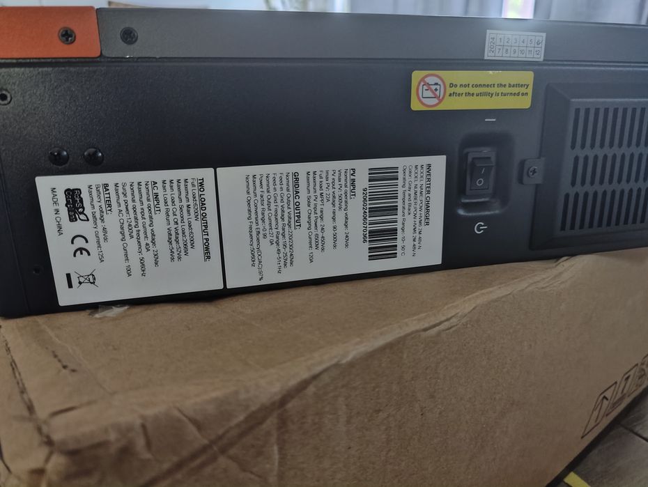 Гібридний інвертор Powmr 6.2кВт 48v