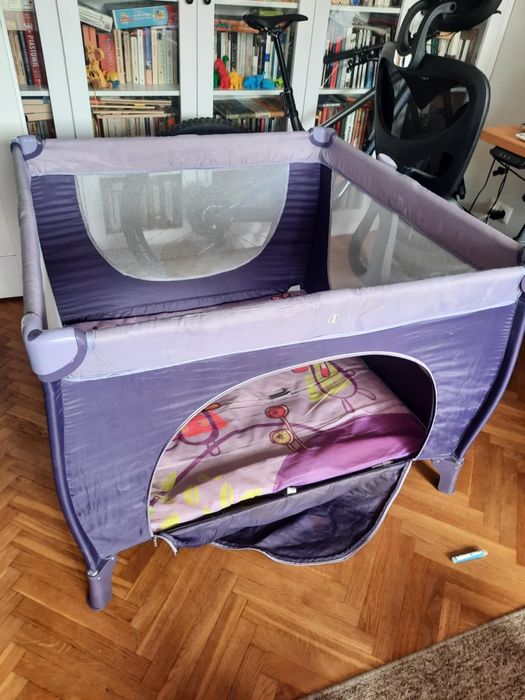 Składany kojec, łóżeczko turystyczne dla dzieci z materacem i torbą tr