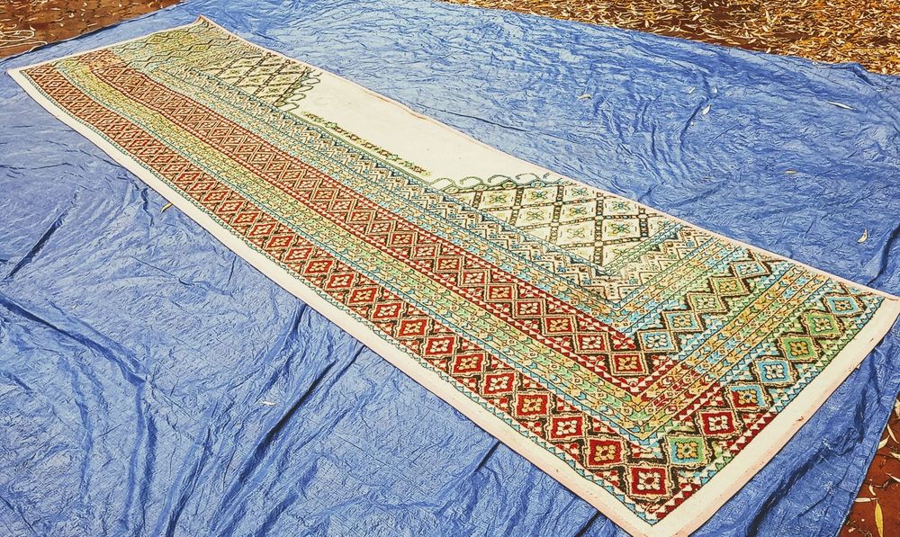 Dywan 90x400 chodnik piękny wzór mięsisty wyprany wysyłka W1245