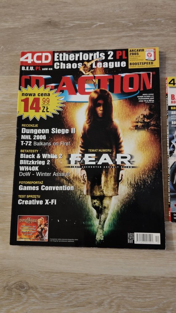 CD Action magazyn 10/2005 (117) + gry Etherlords 2 PL, Chaos League