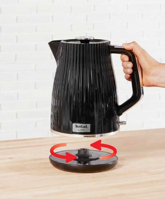 NOWY Czajnik TEFAL Loft 2400 W czarny Czajnik elektryczny