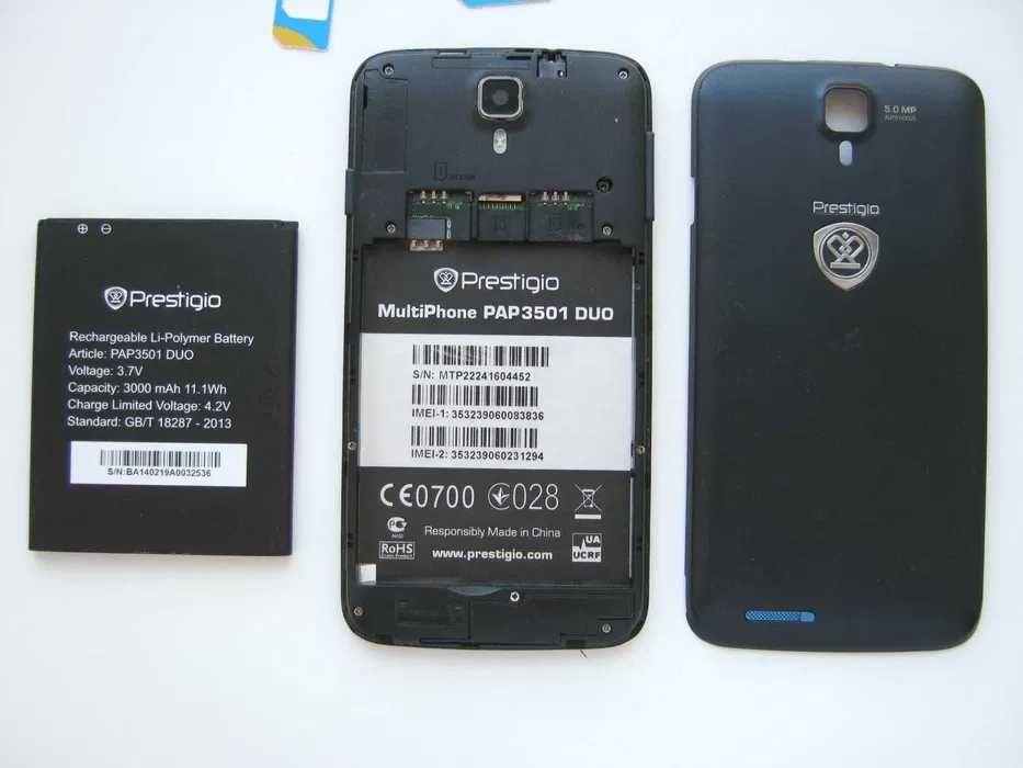 Б/В Prestigio MultiPhone 3501 DUO, Android 4.2, 512Mb / 4Gb