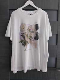 C&A biała bluzka t-shirt Plus size 3XL 54/56 Koszula nocna VIENETTA