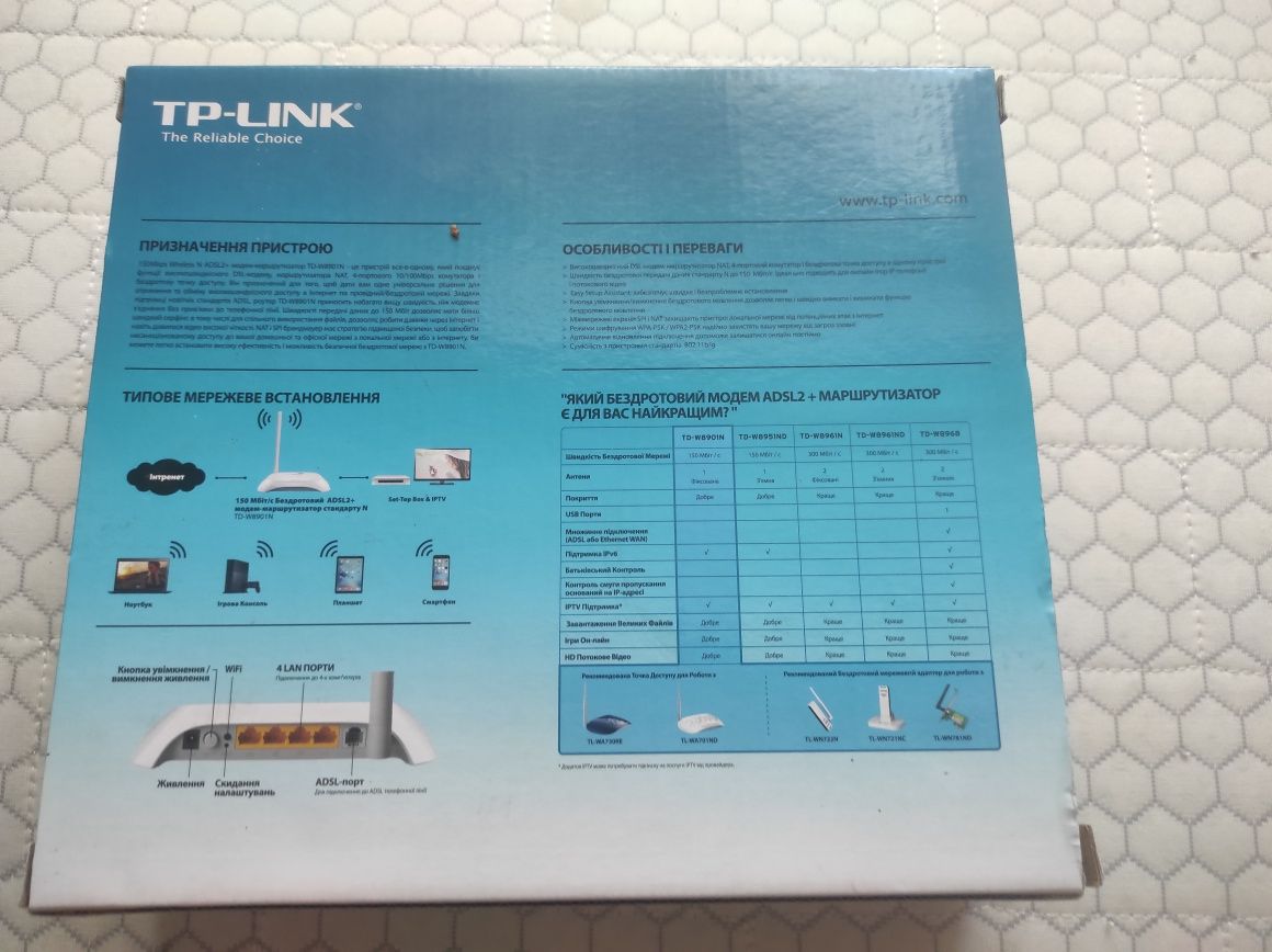 Модем TP-Link, Укртелеком