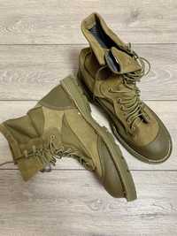 Тактичні черевики берці WellCo шкіряні з кордурою 44-45 розмір, койот.