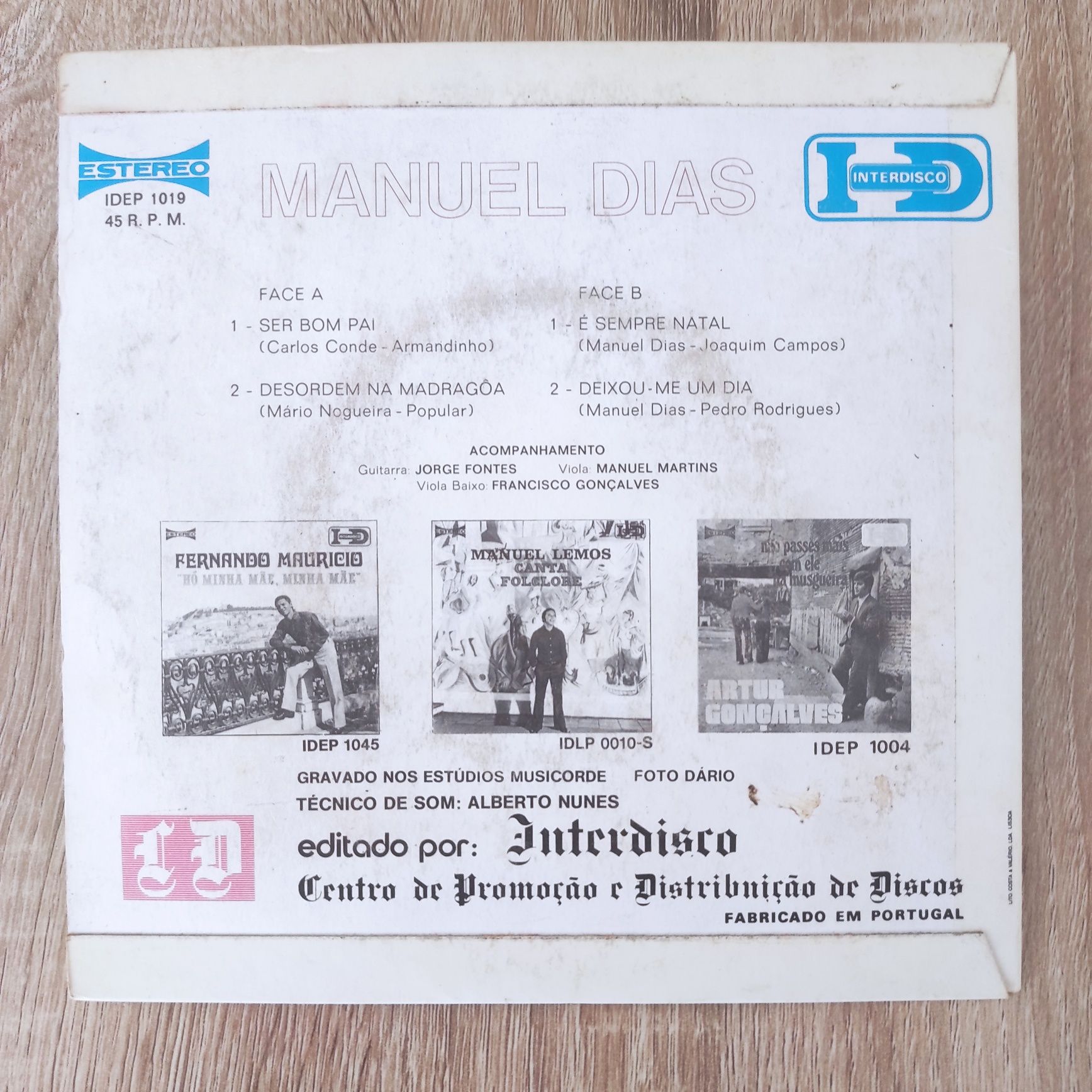 Vinil EP Manuel Dias