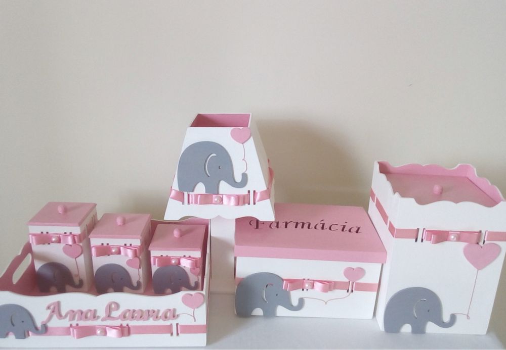 Kit Higiene Bebê mdf
