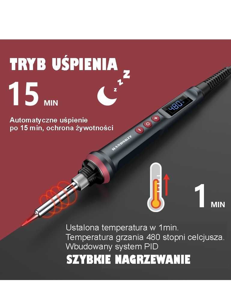 Lutownica 90W 110V/220V 180-480 stopni celcjusza