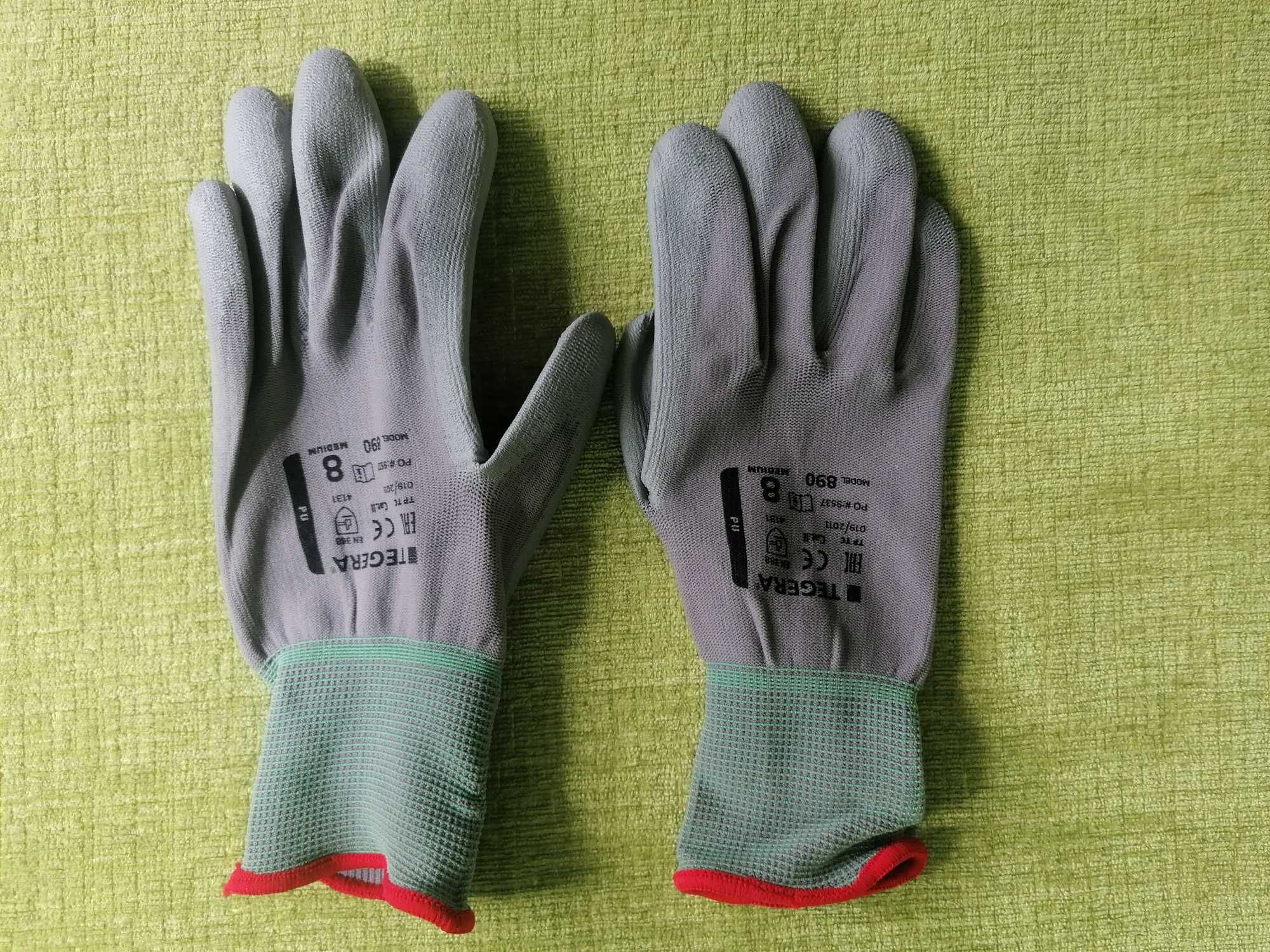 TEGERA 890 ręk.syntet.poliuretan.powl.nylon,rozm.8, 12kpl+5 kpl GRATIS