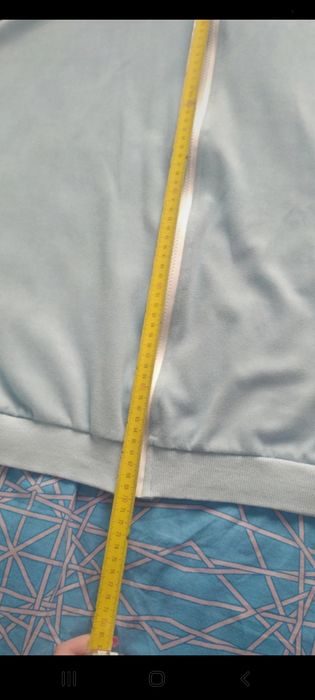 Bluza bomberka plus size 48-52 niebieska baby blue zamek karko
