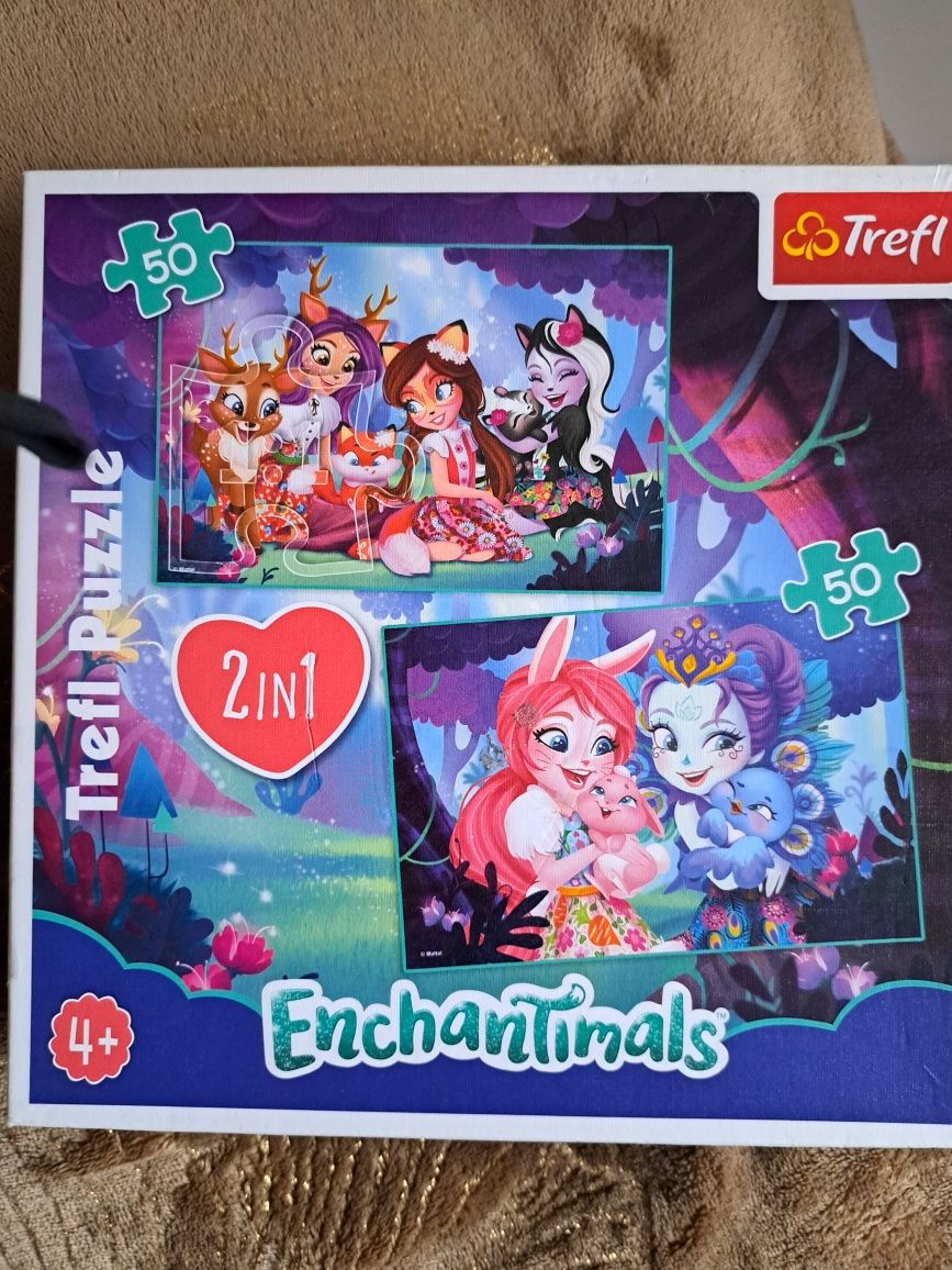 Lalki enchaltimans 22szt +puzzle enchaltimans