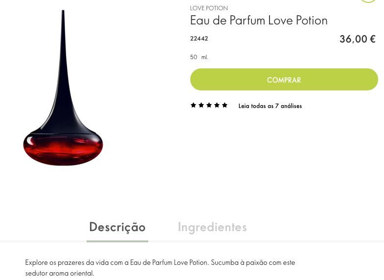 Perfume Love Potion - Super Preço