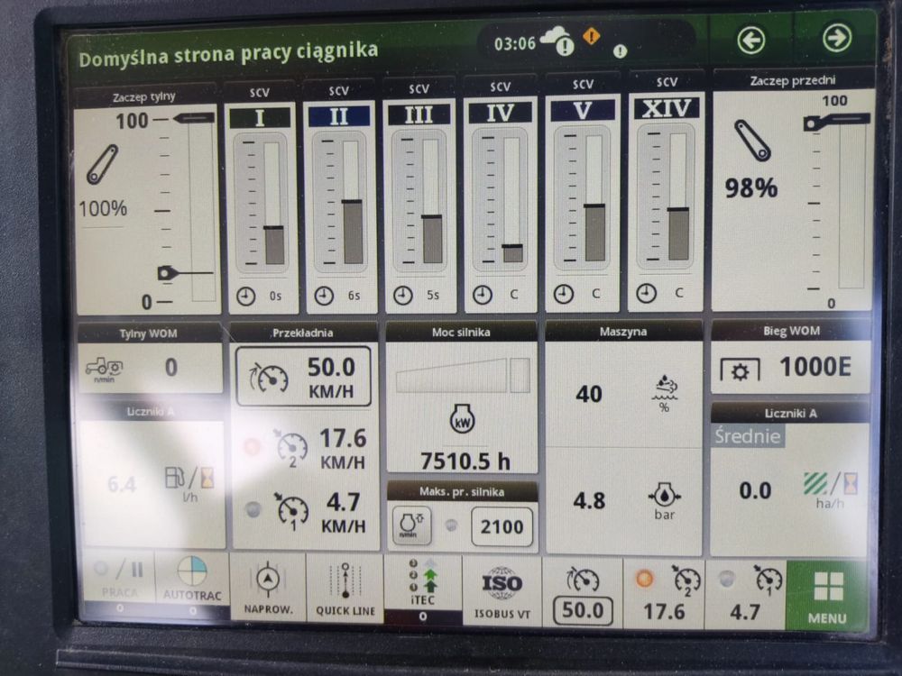 John deere 6250R Bogate wyposażenie Panorama