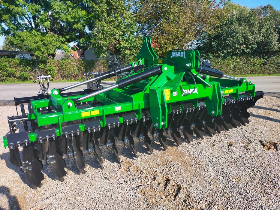 brona talerzowa hydrauliczna JANPOL SHREK 5m/4m 560 talerz daszek 600